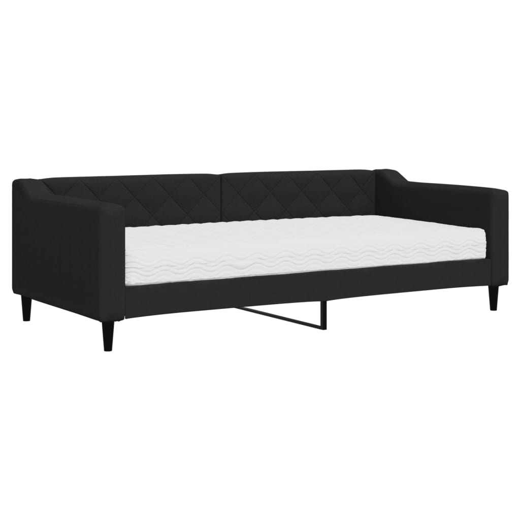 Daybed stoff - sort, 90 x 200 cm, med madrass - number 2.