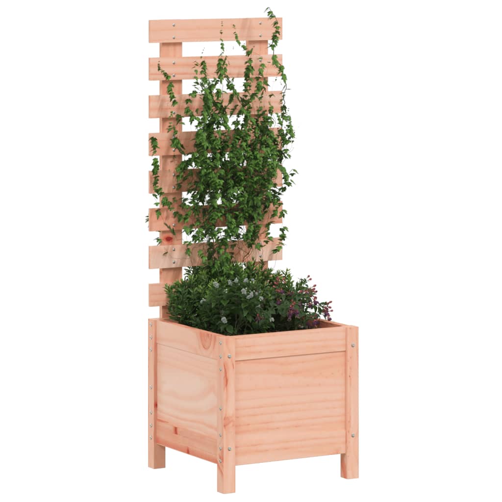 Planter with stand 39x39.5x114 cm solid douglas fir - number 3.