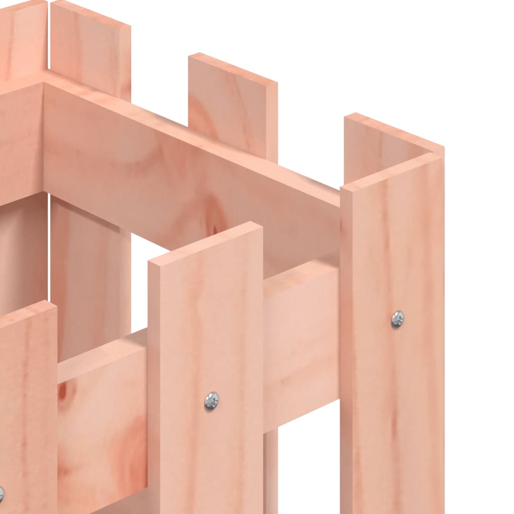 Plantekasse med stakitdesign massiv douglasfyr - douglasgran naturlig, 30 x 30 x 30 cm, 1 - number 7.