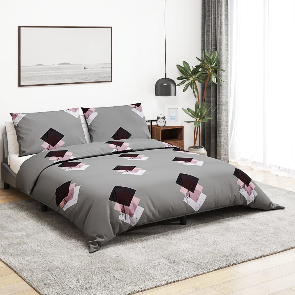 Bedding 200x200 cm cotton gray - multicolor, 200 x 200 cm + 50 x 75 cm, 2, 1 - number 1.