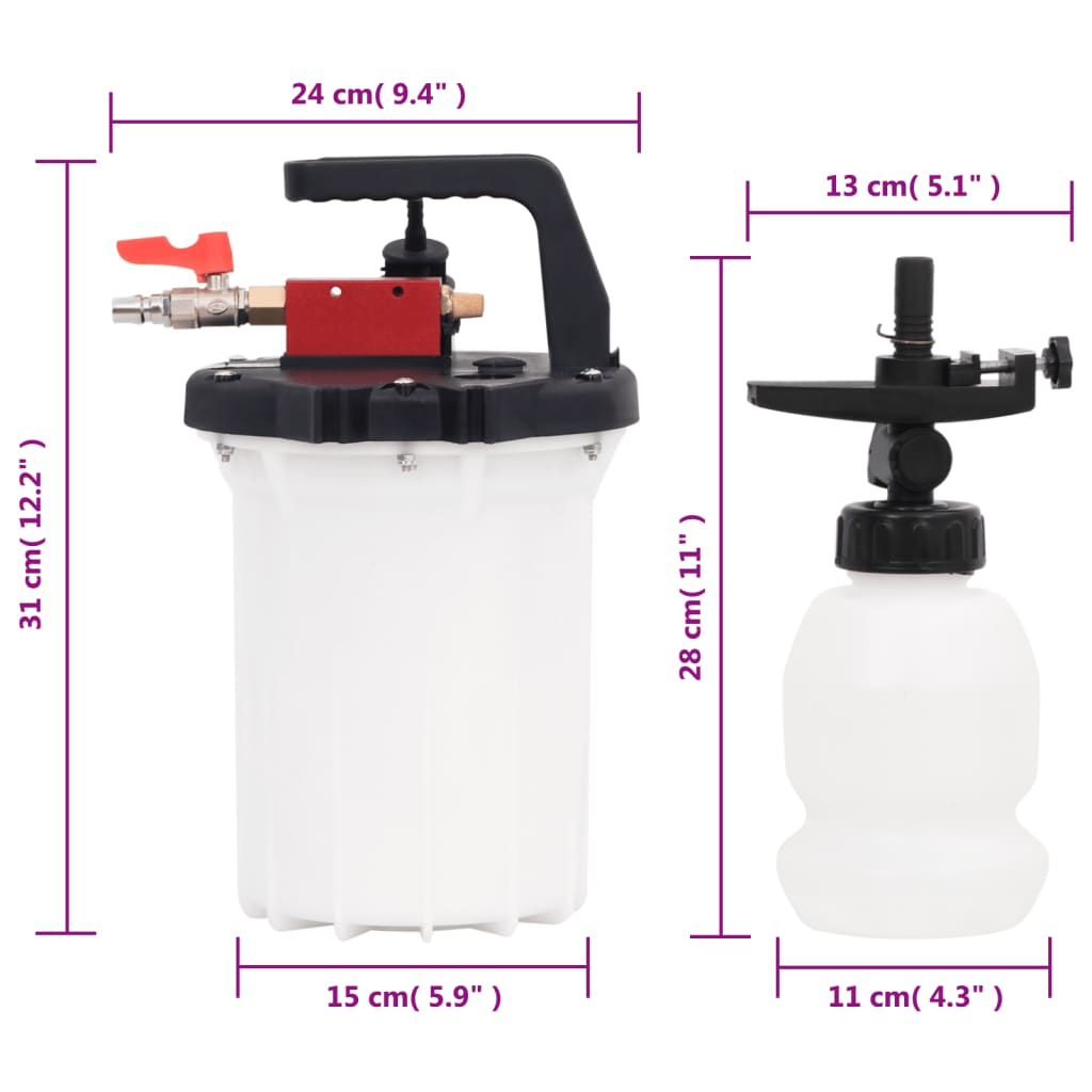 Bromsavluftare vit och svart 3 l - ooo 1 - number 8.