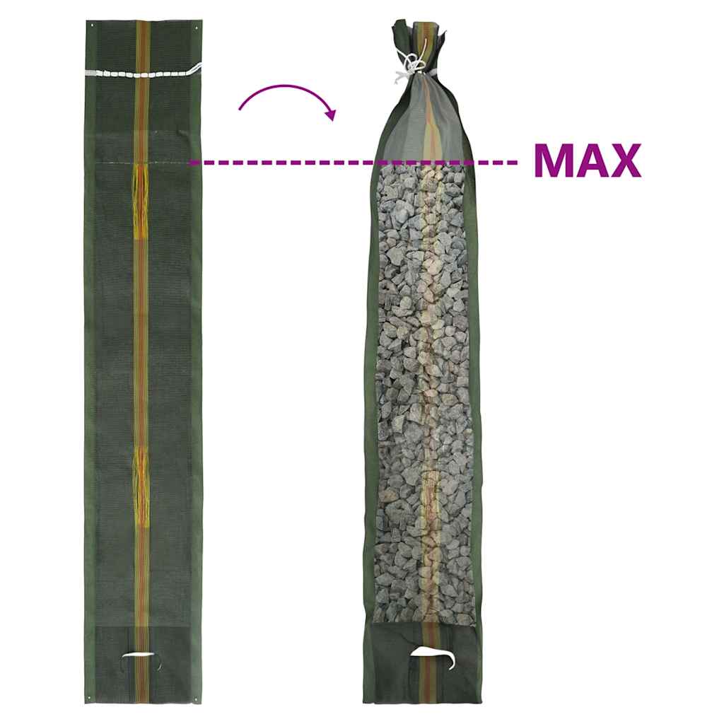 Vreće s pijeskom kom. 103x25 cm hdpe tamno zelena - 10 - number 7.
