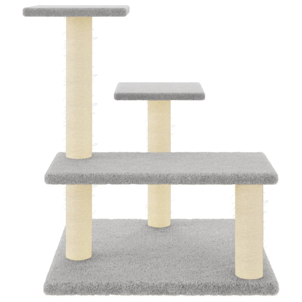 Arbre à chat avec poteaux en sisal 61 cm - gris clair - number 3.