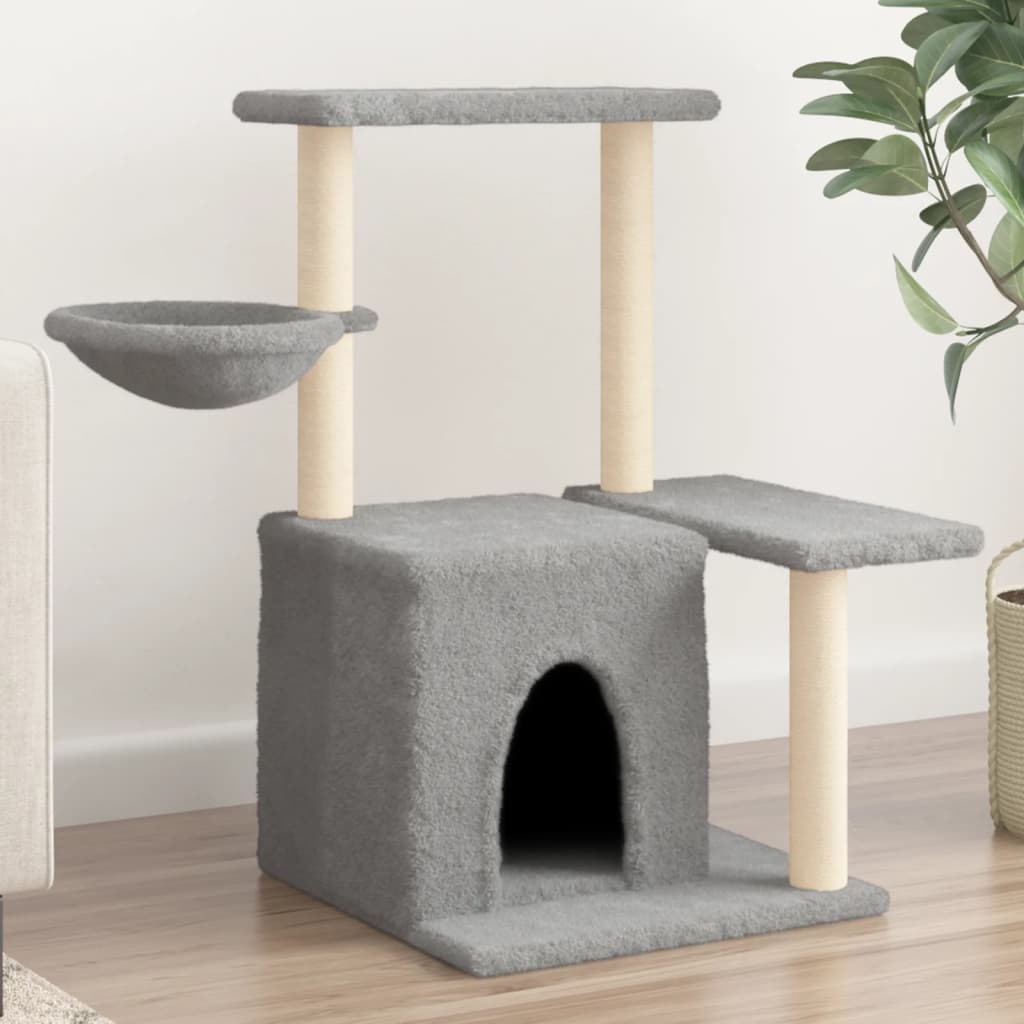 Arbre à chat avec poteaux en sisal 83 cm - gris foncé - number 1.