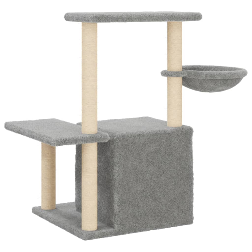 Arbre à chat avec poteaux en sisal 83 cm - gris foncé - number 6.