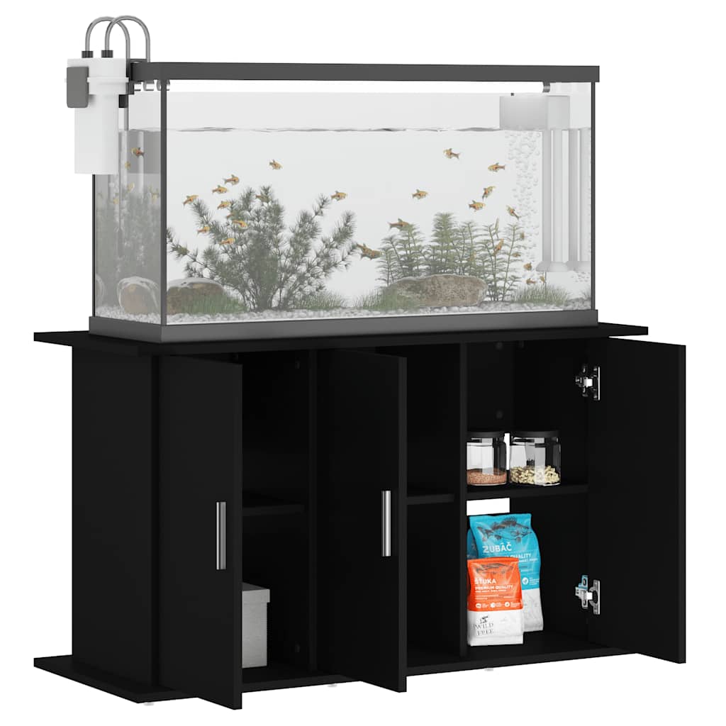 Table d'aquarium en bois composite - noir, 101 x 41 x 58 cm - number 4.