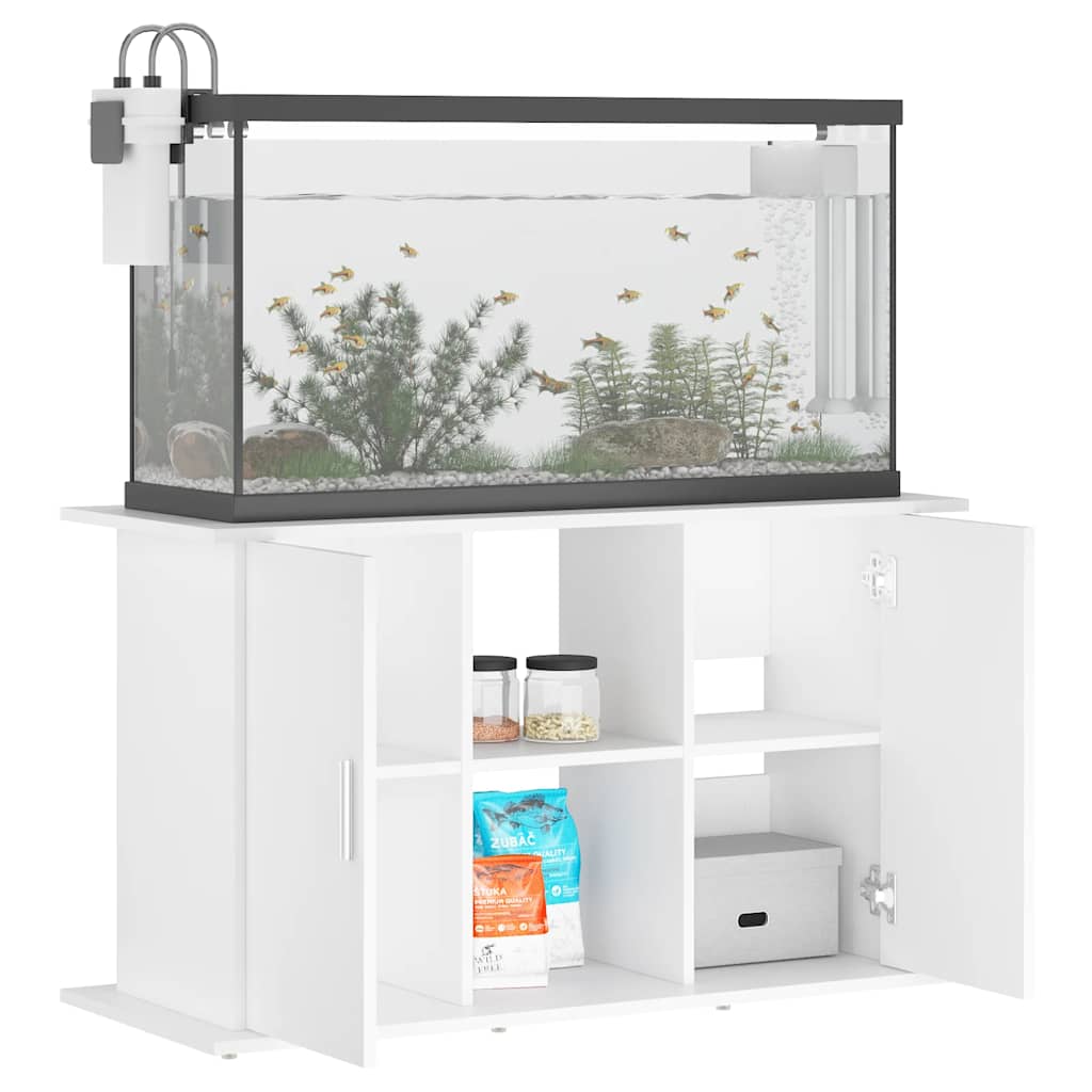 Table d'aquarium en bois composite - blanc, 101 x 41 x 58 cm - number 4.