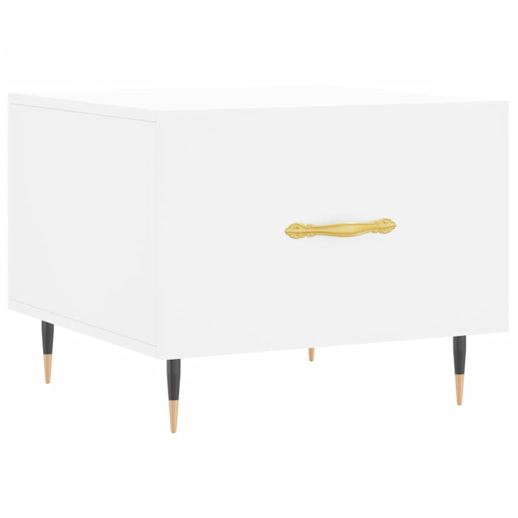 Sofaborde stk. 50x50x40 cm konstrueret træ - hvid, 2 - number 5.