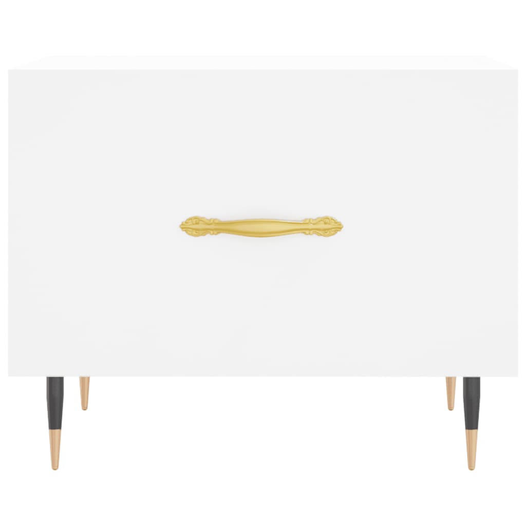 Sofaborde stk. 50x50x40 cm konstrueret træ - hvid, 2 - number 6.