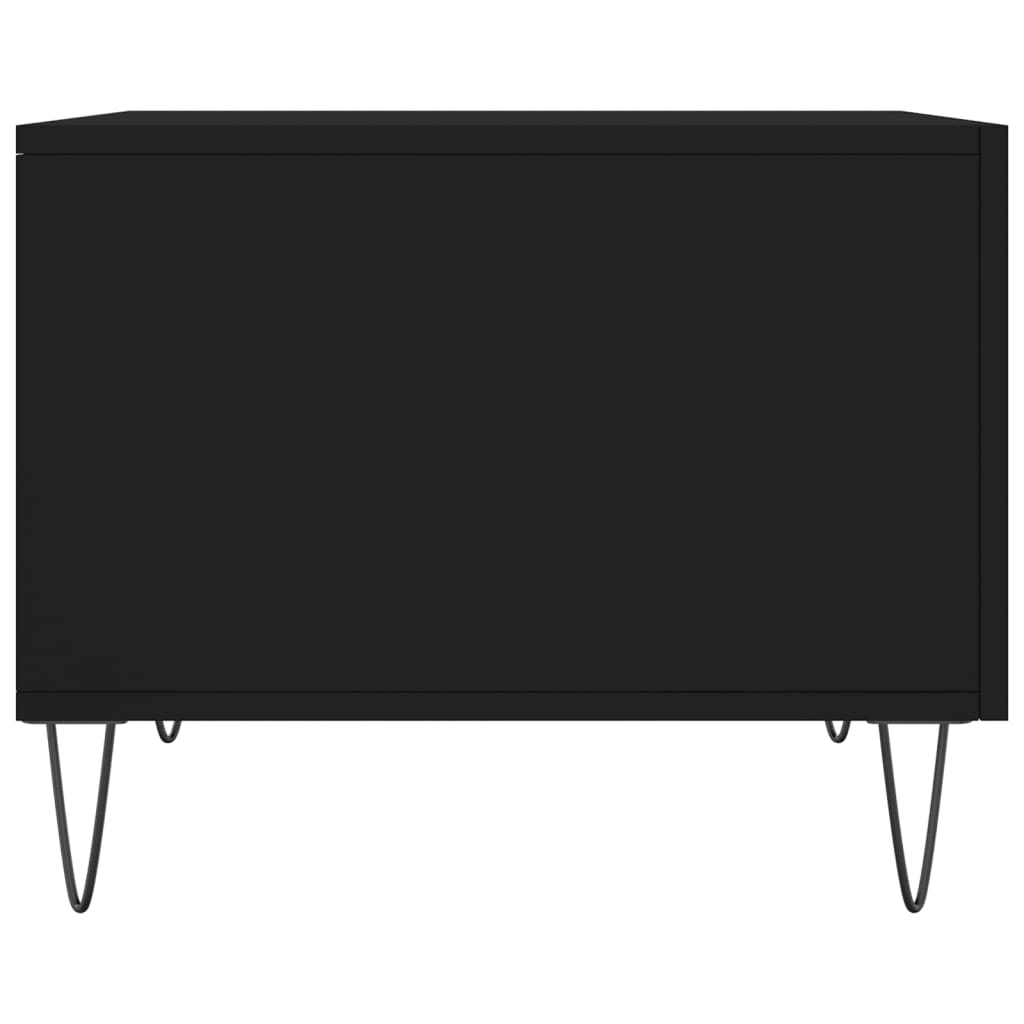 Sofabord 50x50x40 cm konstrueret træ - sort, 1 - number 7.