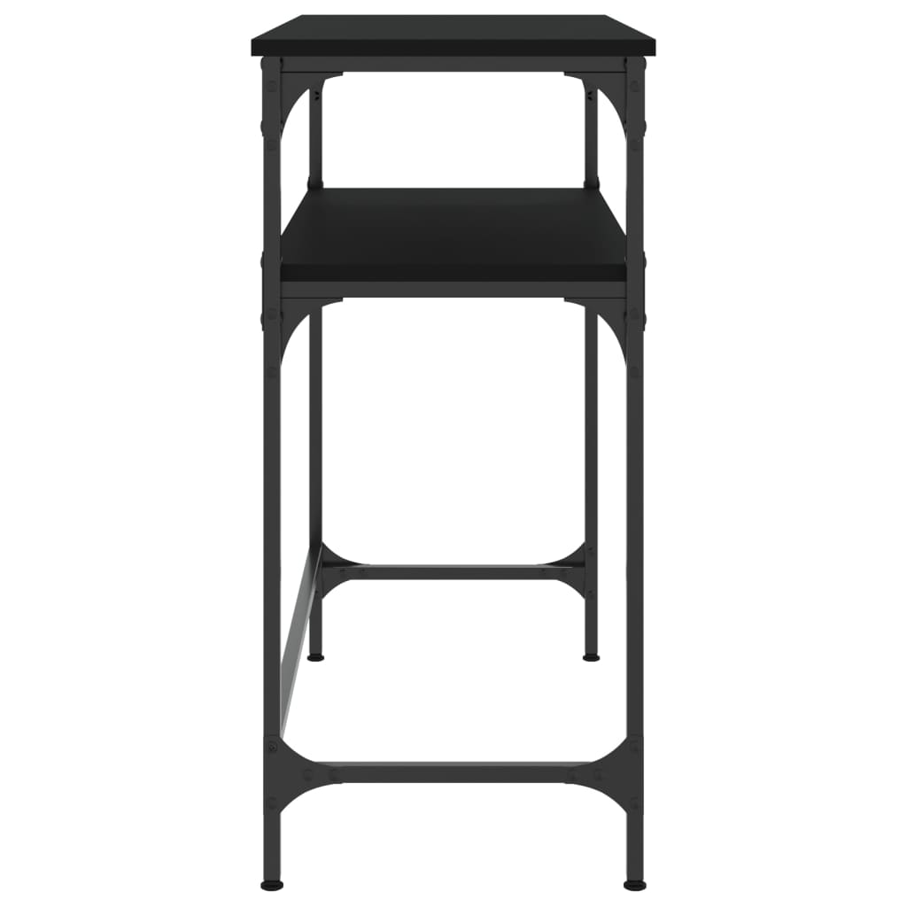 Tabela konsoli 75x35.5x75 cm zbudowane drewno - czarne, 1, 75 cm - number 5.