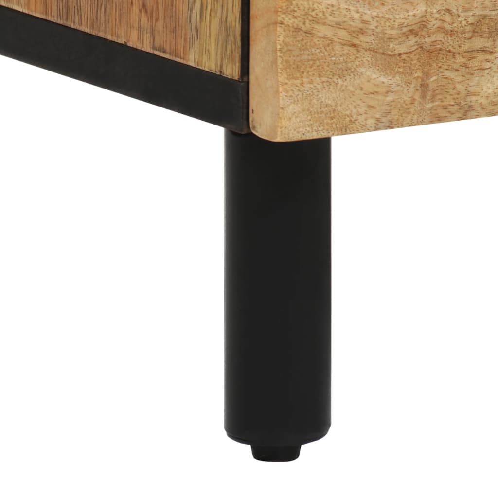 Skab 60x33x100 cm - naturfarvet, 1, massivt mangotræ - number 9.