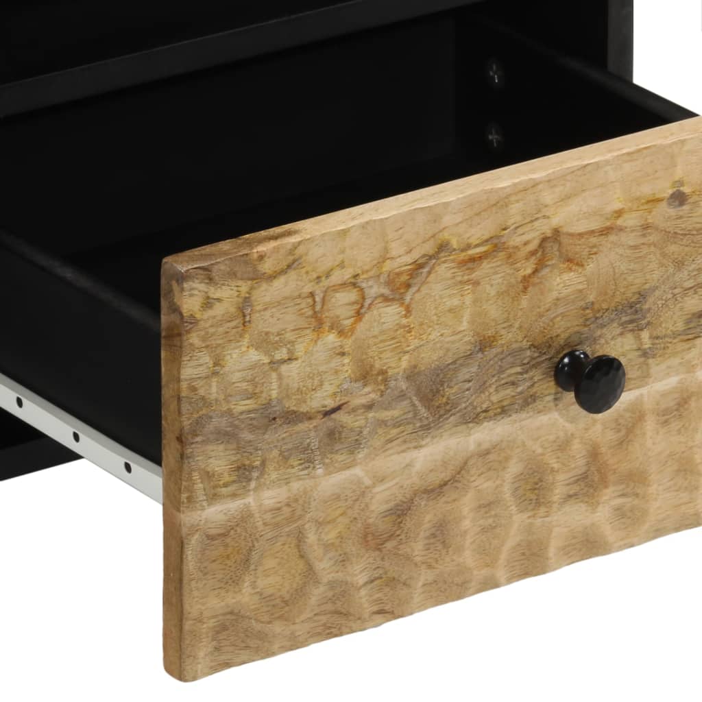 Noćni ormarić 40x33x46 cm - prirodna boja, 1, masivno drvo mango - number 7.