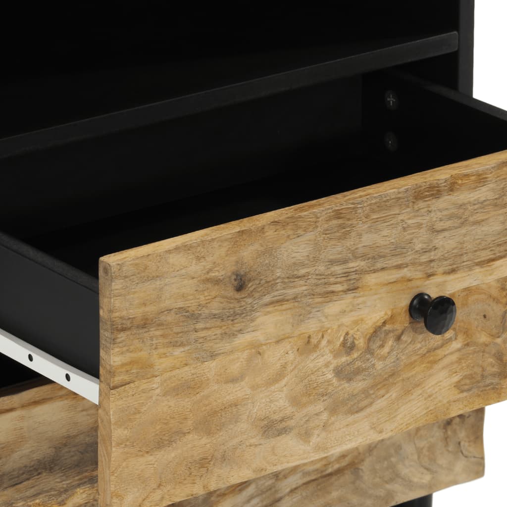 Noćni ormarić 50x33x60 cm - prirodna boja, 1, masivno drvo mango - number 7.