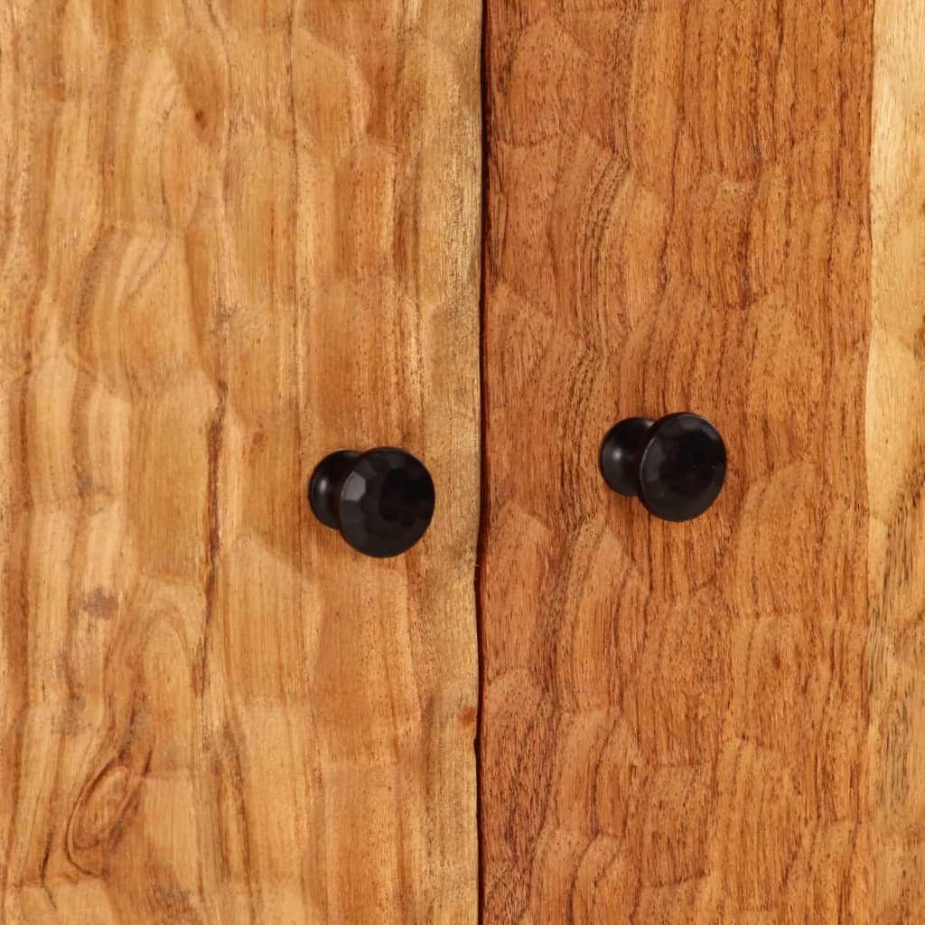 Skab 60x33x100 cm massivt akacietræ - number 9.