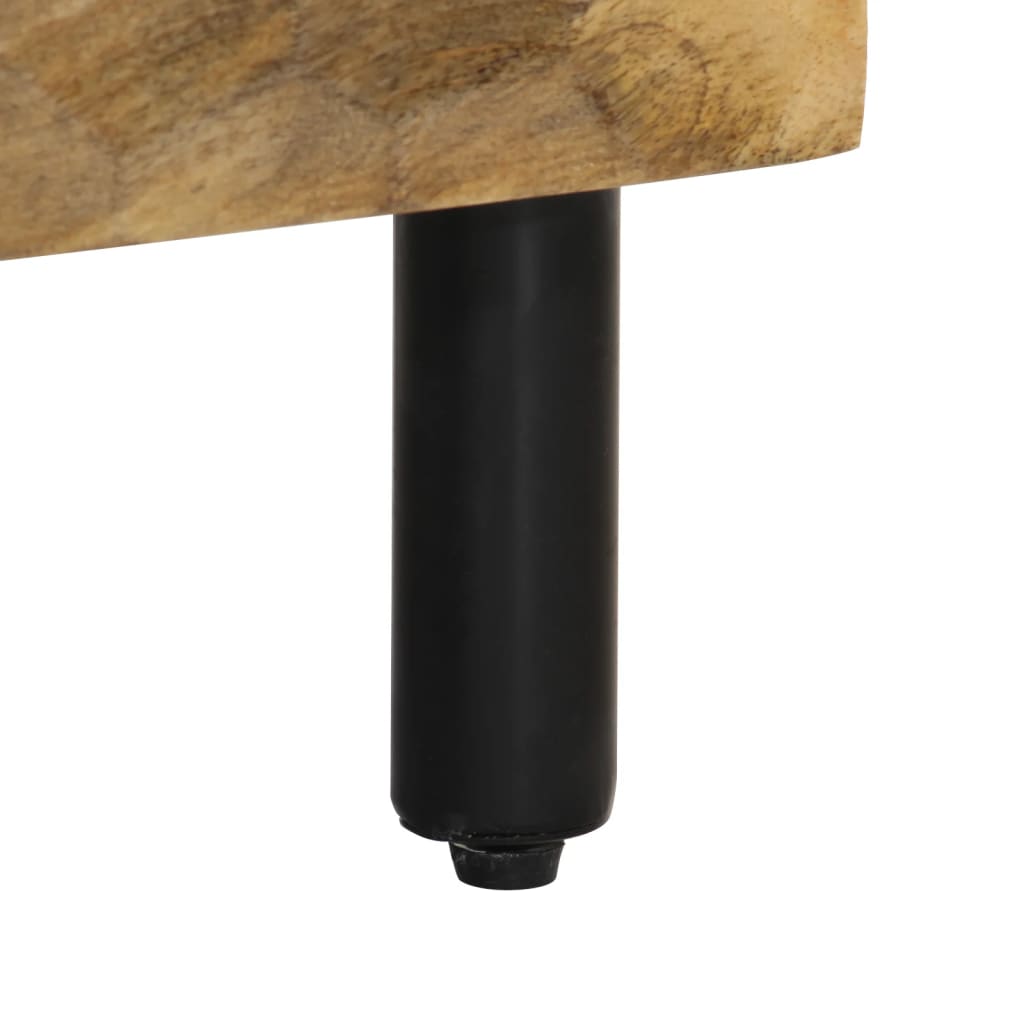 Sengebord 40x33x46 cm - naturfarvet, 1, massivt mangotræ - number 8.