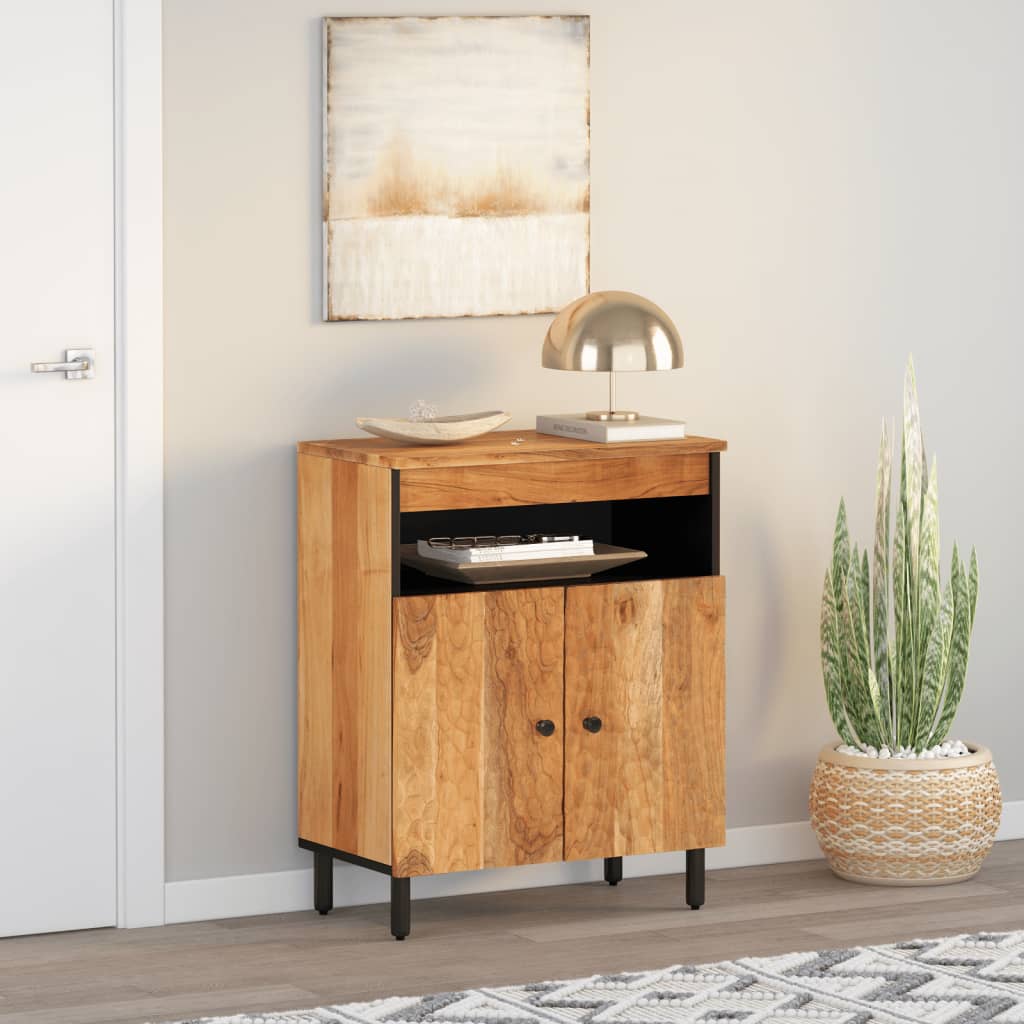 Skap 60x33x75 cm - naturfarge, 1, heltre akasie - number 3.