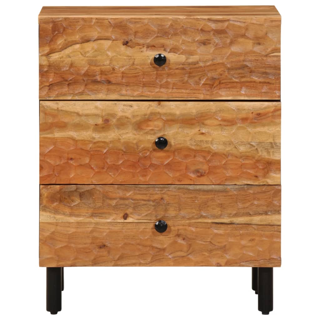 Sengebord 50x33x60 cm massivt akacietræ - number 5.