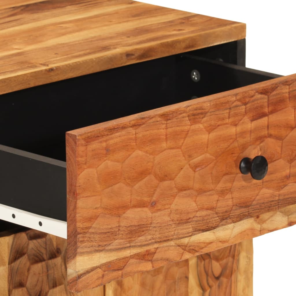 Noćni ormarić 50x33x60 cm puno bagremovo drvo - number 9.