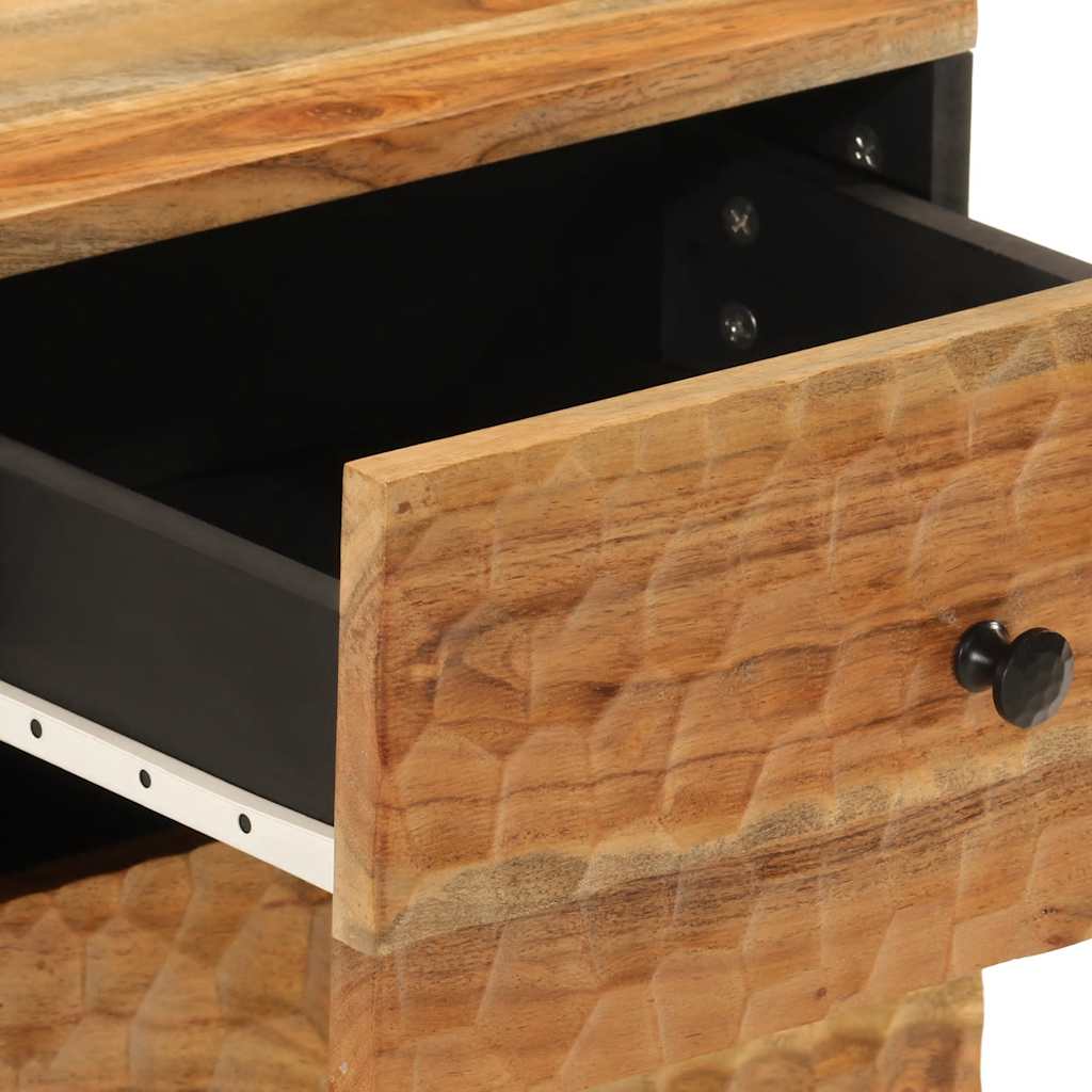 Sengebord 40x33x46 cm massivt akacietræ - number 8.