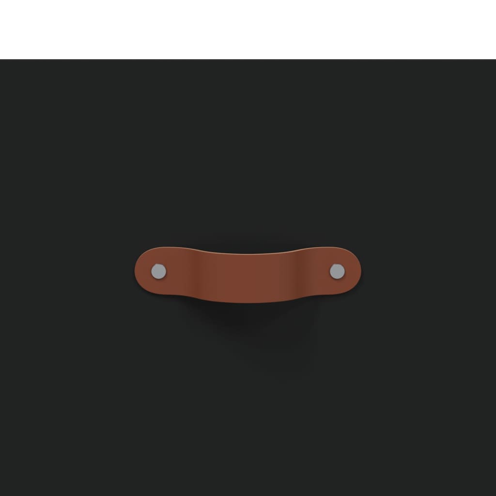 Skab 34,5x34x180 cm konstrueret træ - sort, 1, 2 skuffer 2 hylder - number 10.