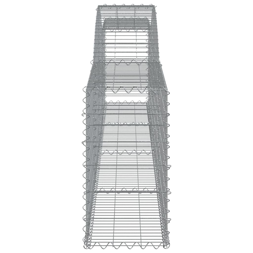 Curved gabion basket pcs. galvanized iron - 400 x 30 x 60/80 cm, 9 - number 5.