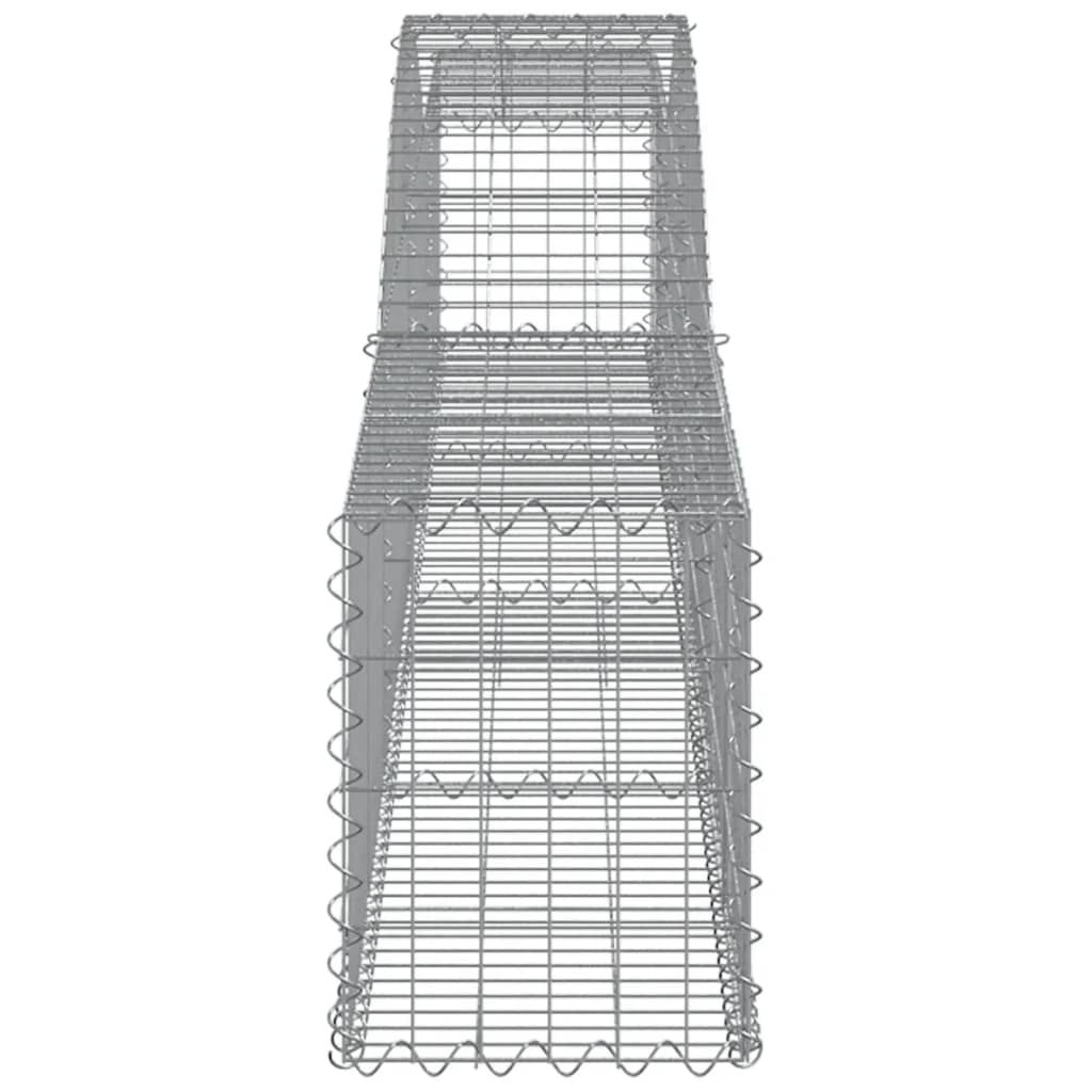 Curved gabion basket pcs. galvanized iron - 400 x 30 x 40/60 cm, 7 - number 5.
