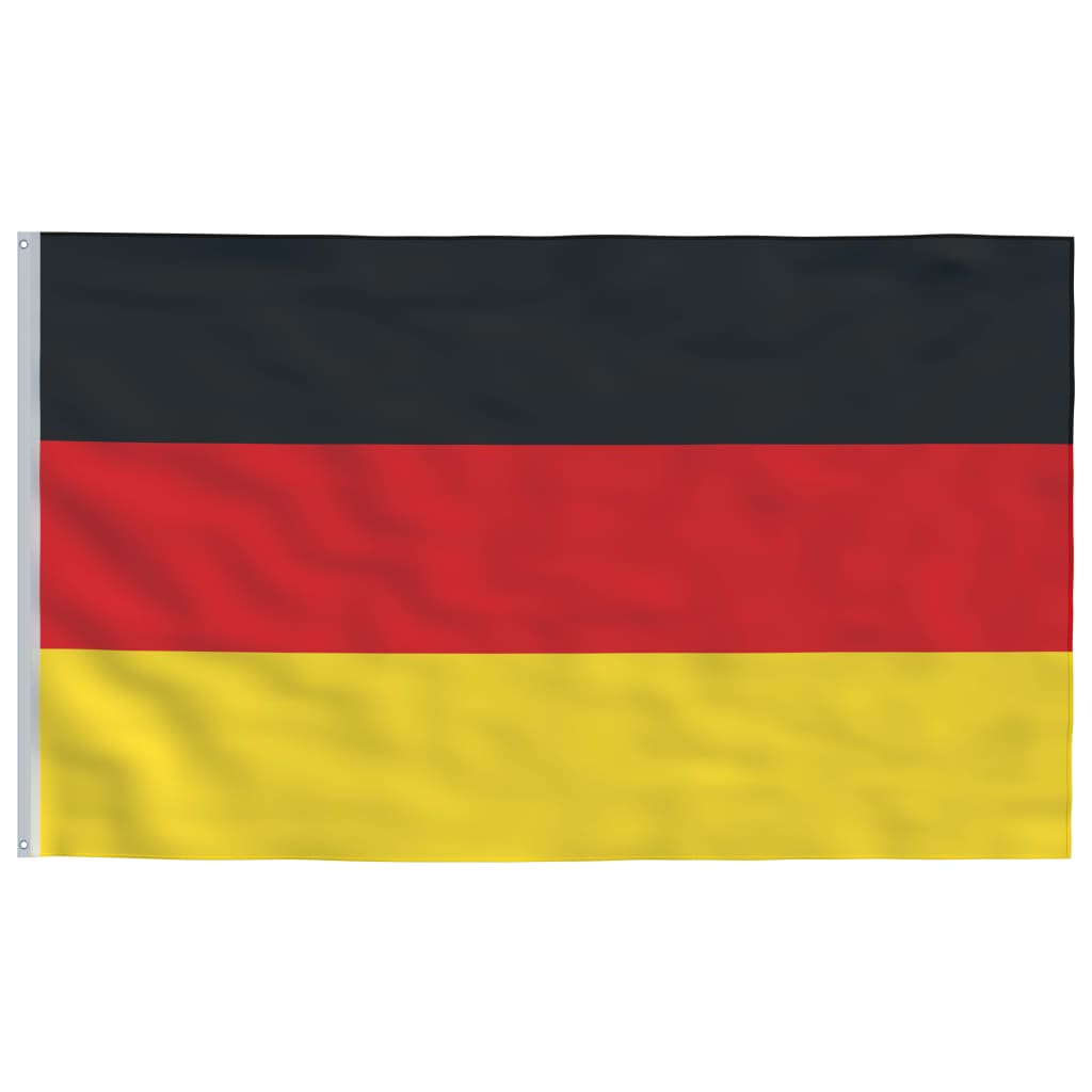 Germany flag and flag pole 5.55 m aluminium - number 4.