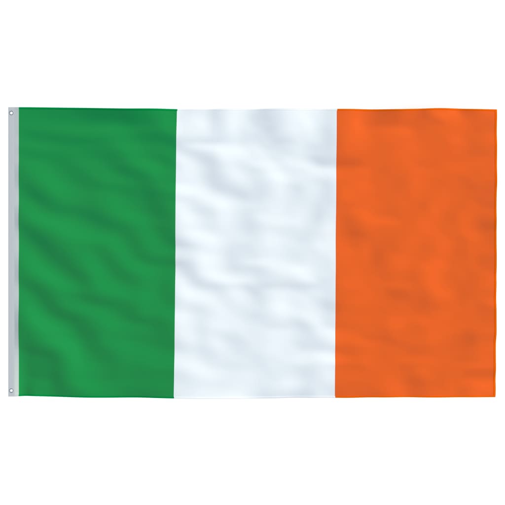 Irland flag og flagstang 5,55 m aluminium - number 4.
