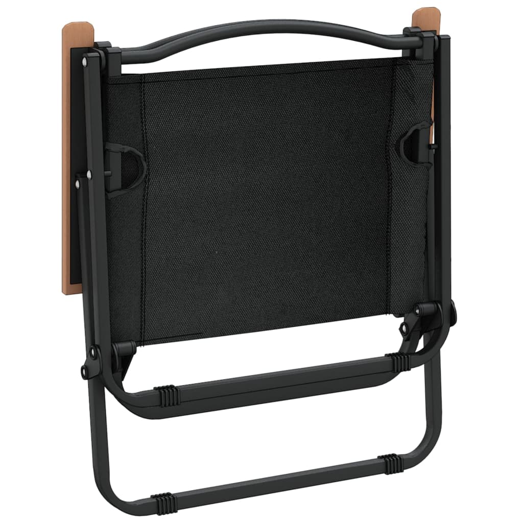 Campingstole 2 stk. 54x43x59 cm oxfordstof sort - number 6.