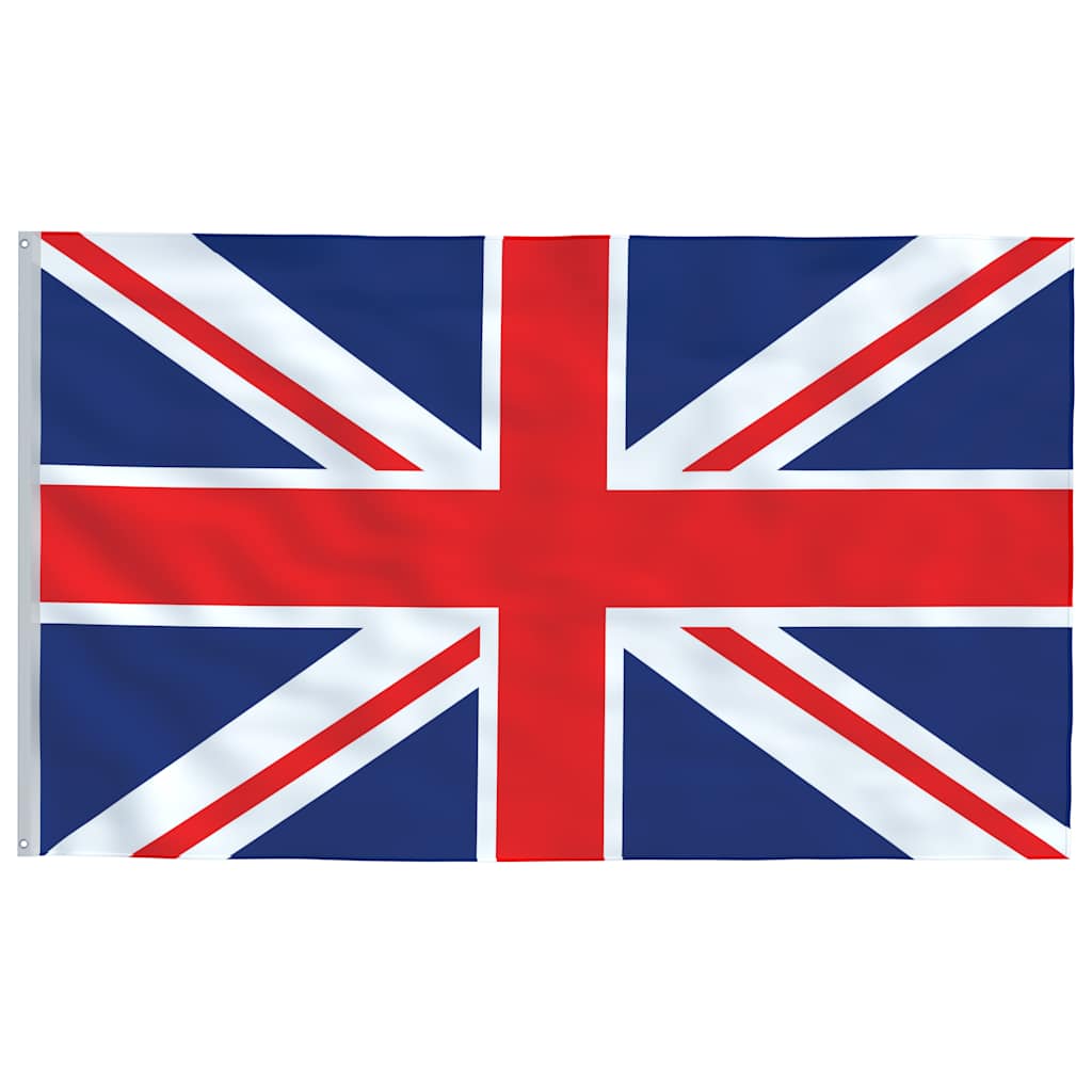Storbritannien flag og flagstang 6,23 m aluminium - number 4.