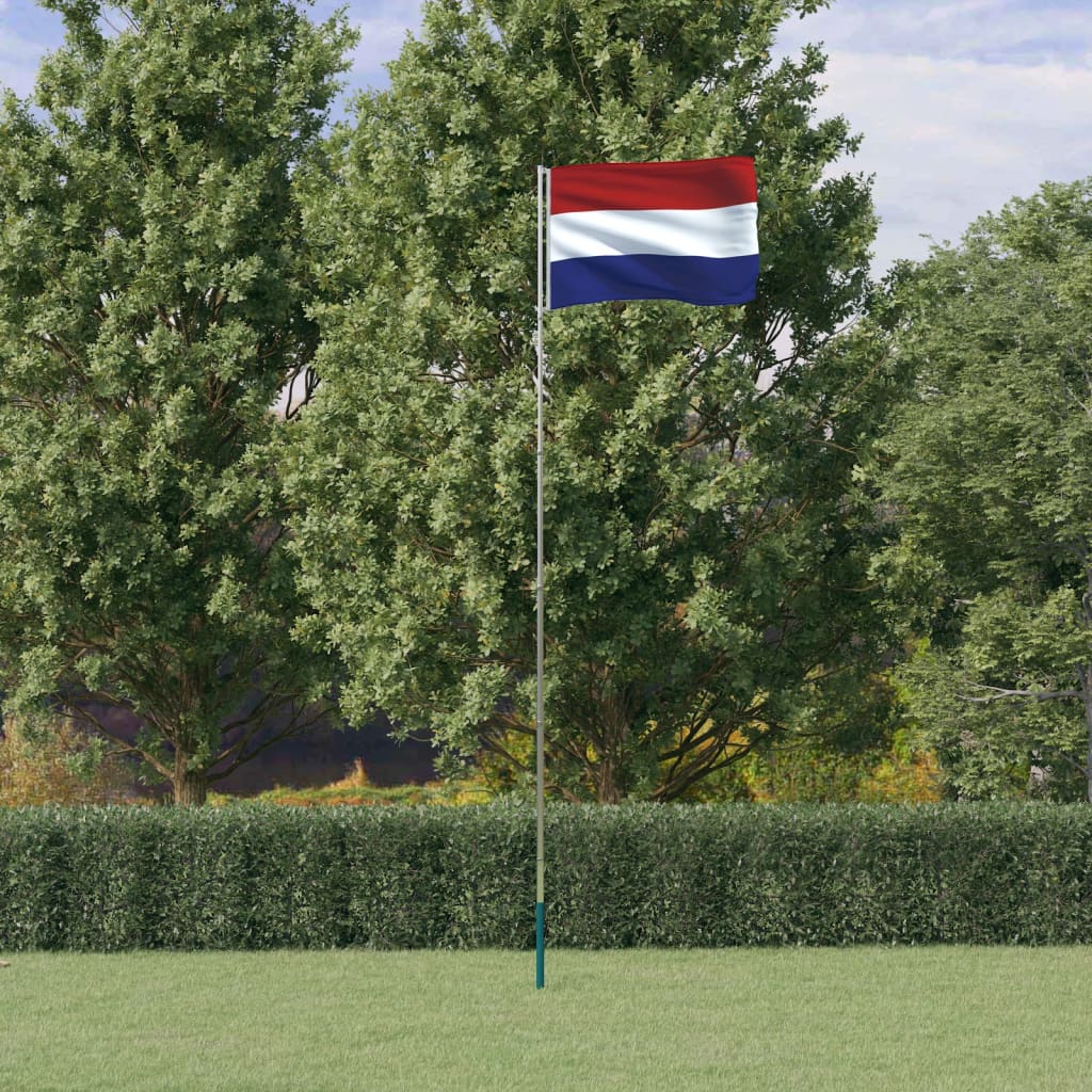Holland flag og flagstang 5,55 m aluminium - number 1.