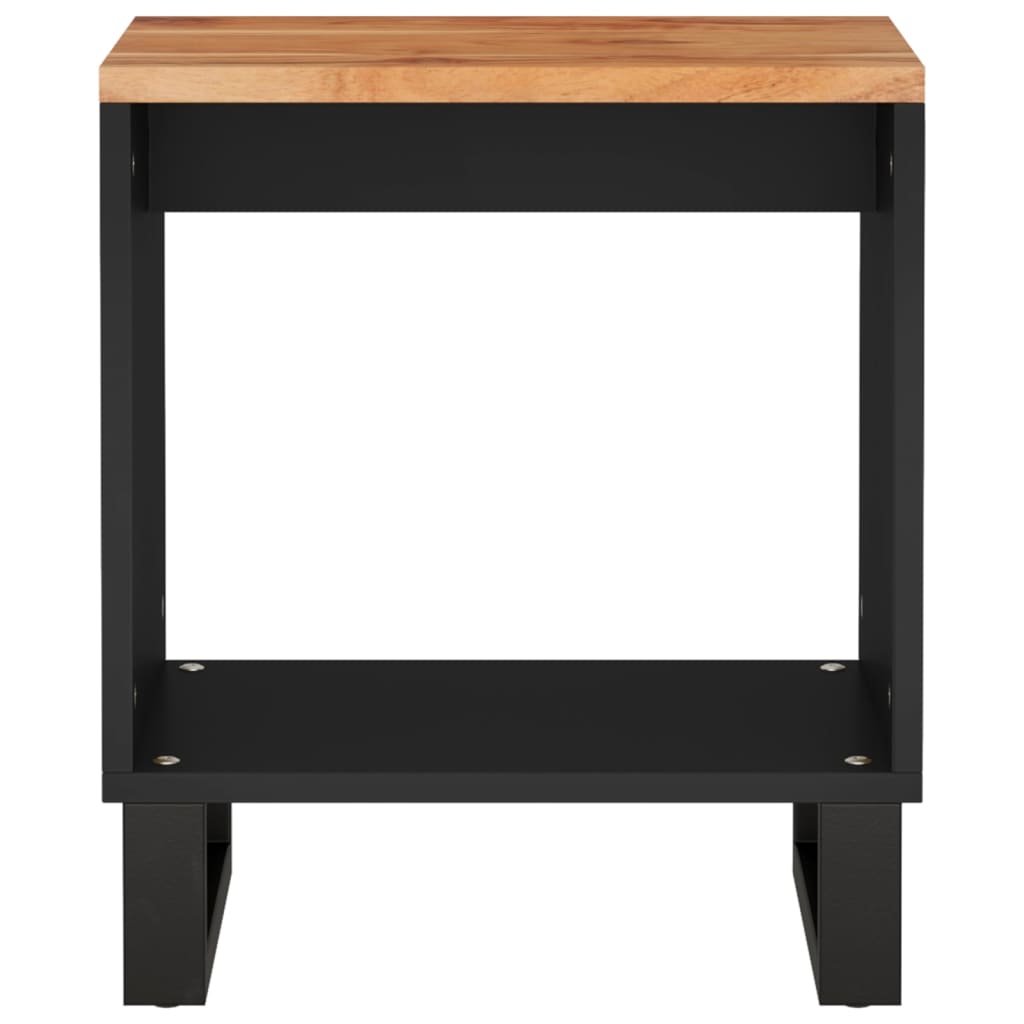 Sofabord 40x31x46 cm massivt akacietræ og konstrueret træ - number 4.