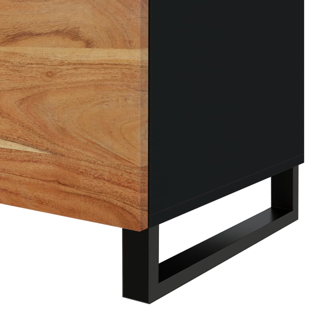Sofabord 80x50x40 cm massivt akacietræ og konstrueret træ - number 9.