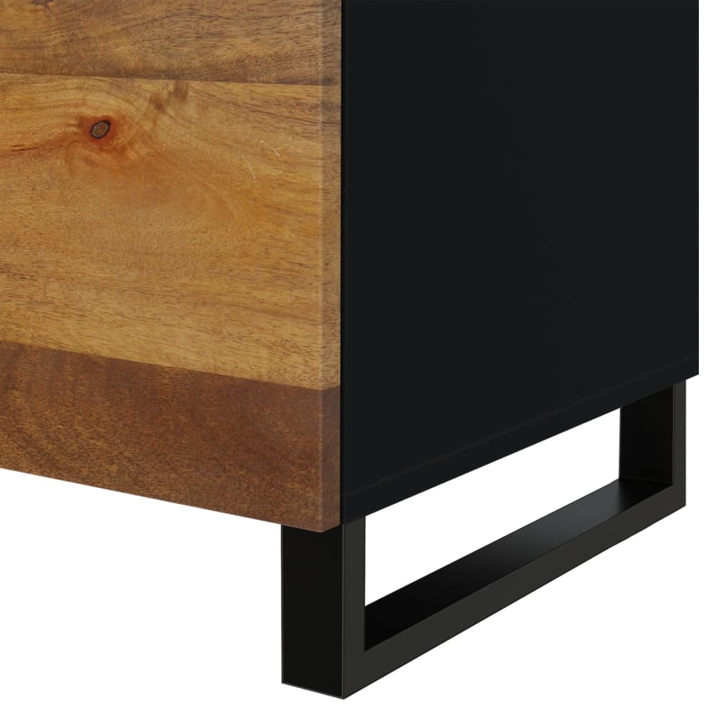 Stolik kawowy 80x50x40 cm lite drewno mango i drewno warstwowe - kolor miodowy, 1 - number 9.