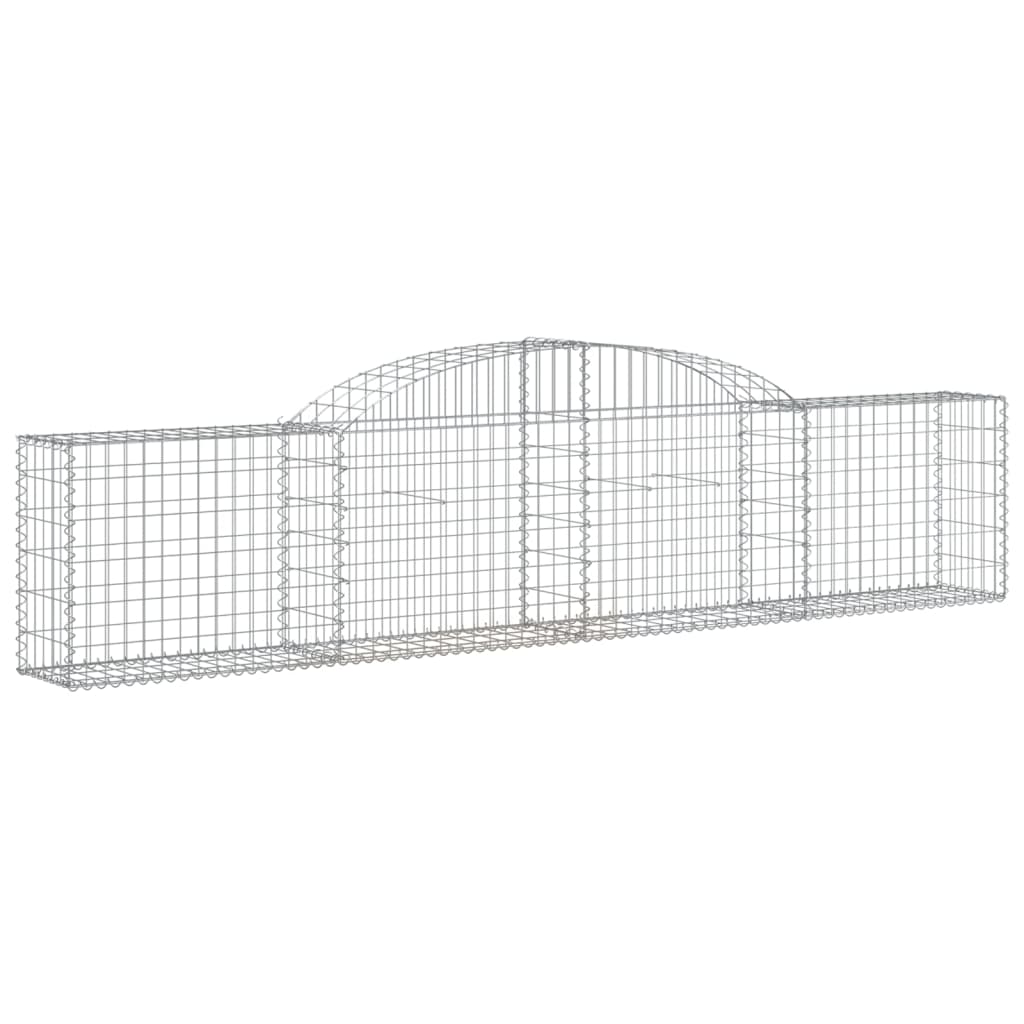 Curved gabion basket pcs. galvanized iron - 300 x 30 x 60/80 cm, 6 - number 3.