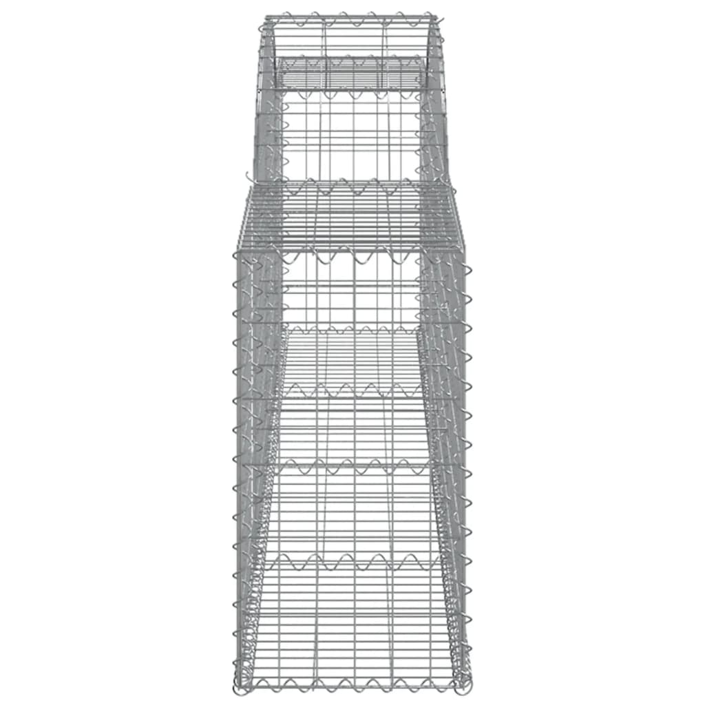 Curved gabion basket pcs. galvanized iron - 300 x 30 x 60/80 cm, 6 - number 5.