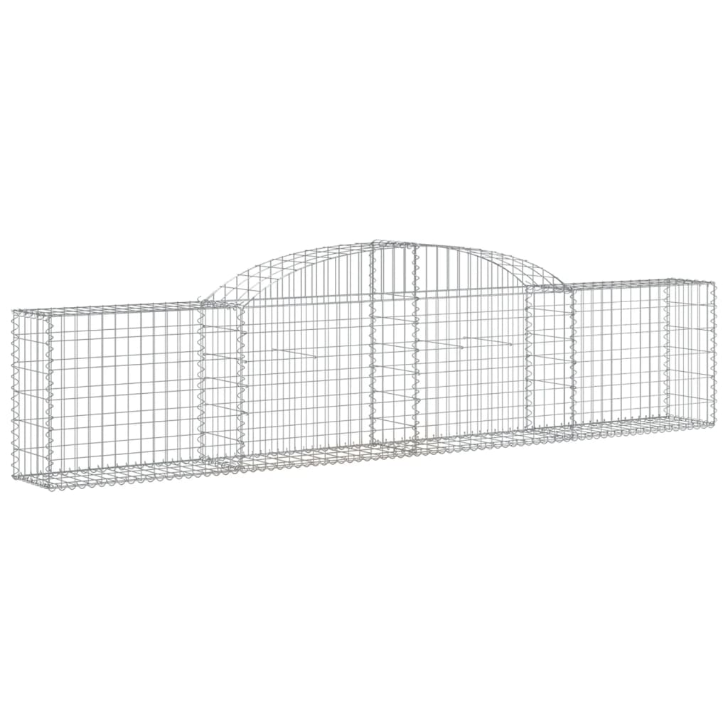 Curved gabion basket pcs. galvanized iron - 300 x 30 x 60/80 cm, 3 - number 3.
