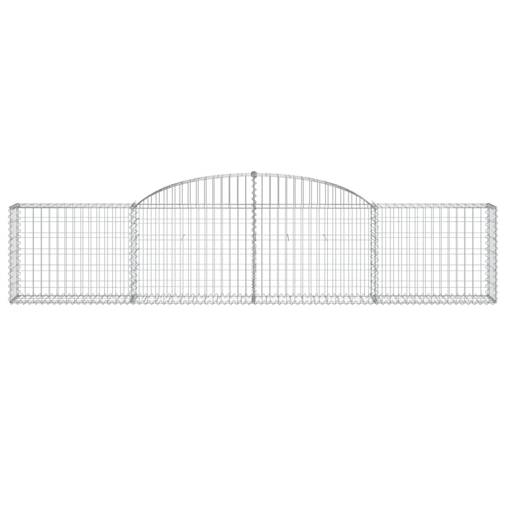 Curved gabion basket pcs. galvanized iron - 300 x 30 x 60/80 cm, 3 - number 4.