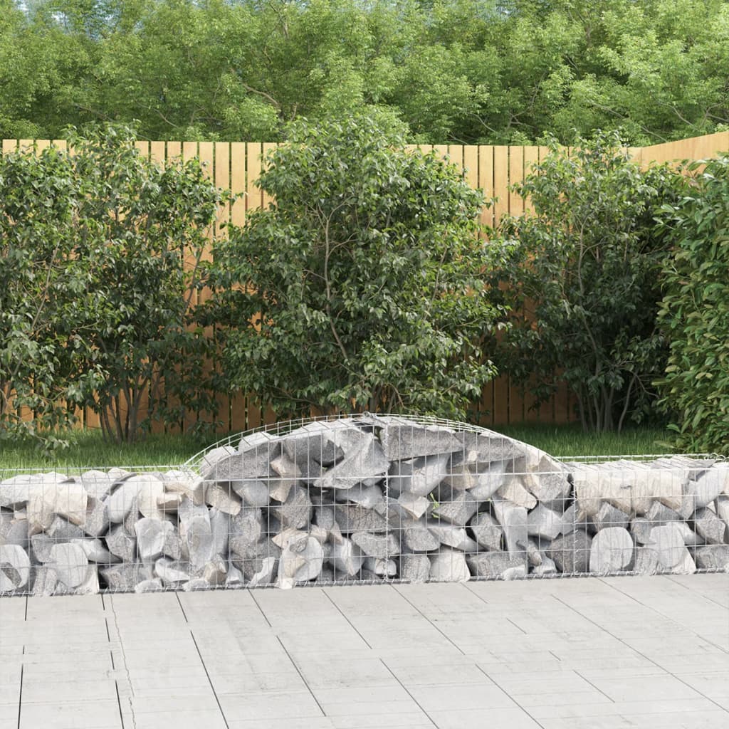 Curved gabion basket pcs. galvanized iron - 300 x 50 x 40/60 cm, 3 - number 1.