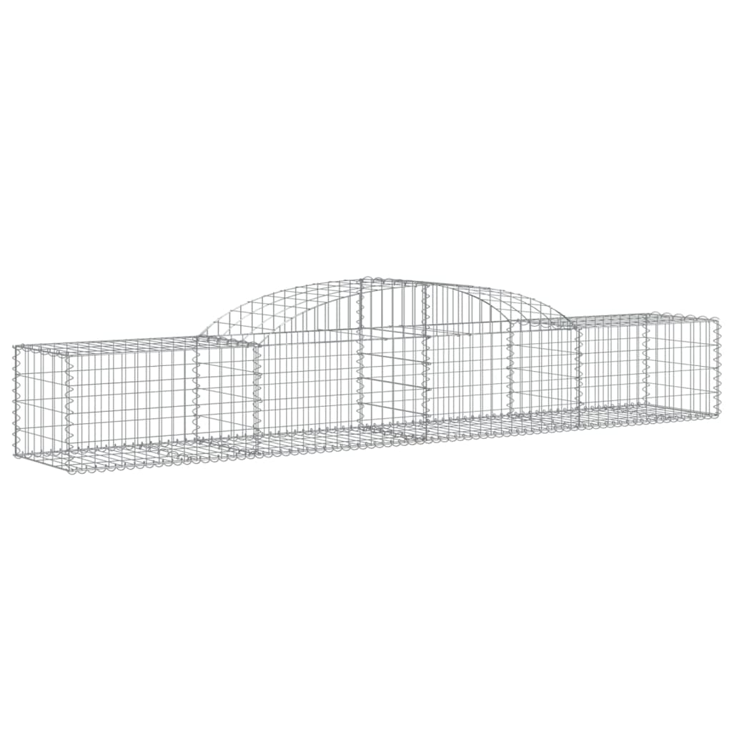 Curved gabion basket pcs. galvanized iron - 300 x 50 x 40/60 cm, 3 - number 3.