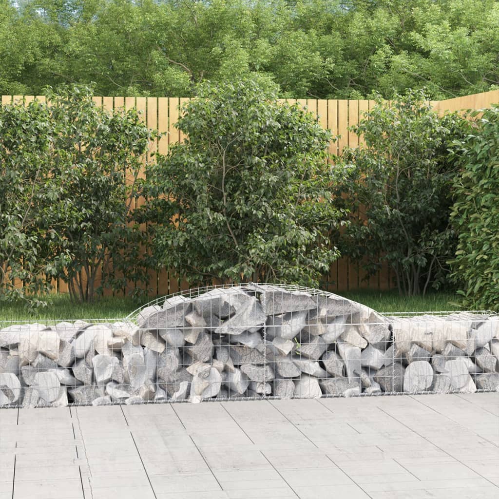 Curved gabion basket pcs. galvanized iron - 300 x 50 x 40/60 cm, 9 - number 1.