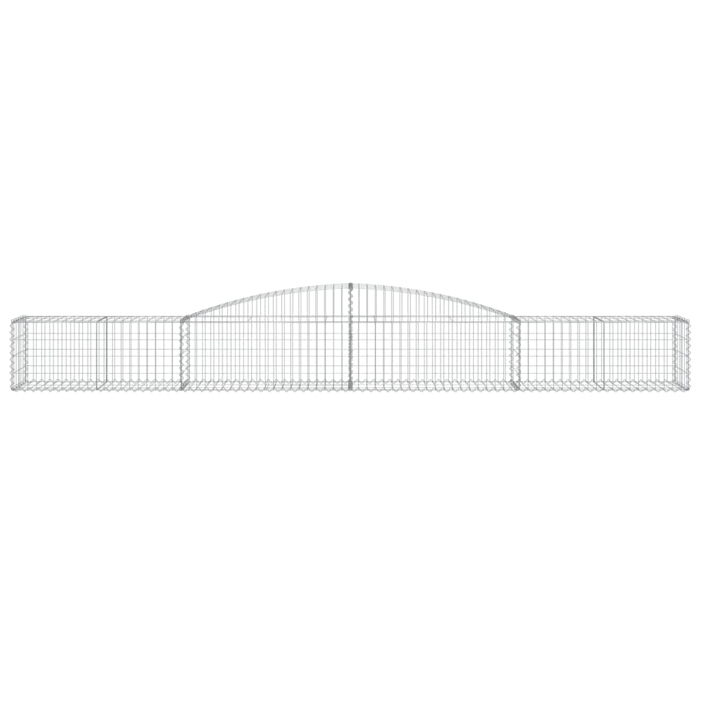 Buede gabionkurve stk. galvaniseret jern - 400 x 50 x 40/60 cm, 5 - number 4.