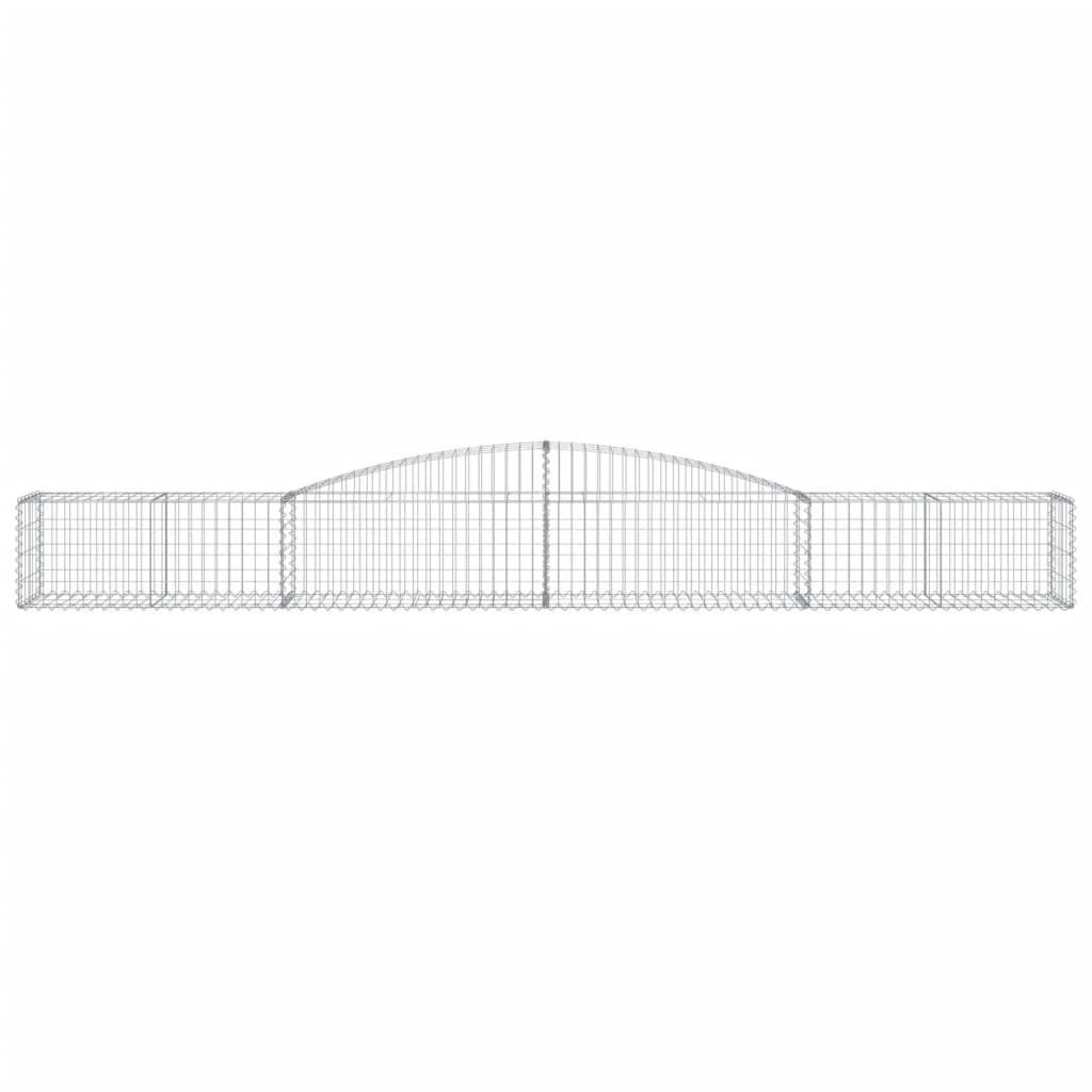 Buede gabionkurve stk. galvaniseret jern - 400 x 50 x 40/60 cm, 9 - number 4.