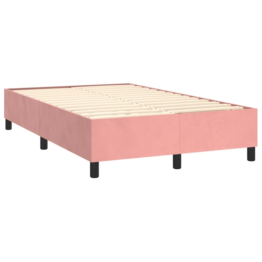 Continental bed velvet - pink, 120 x 200 cm, przyciski - number 4.
