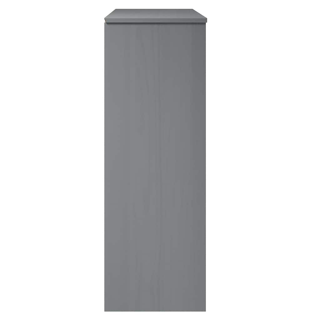 Overdel til skænk molde 90x35x100 cm massivt fyrretræ grå - number 6.