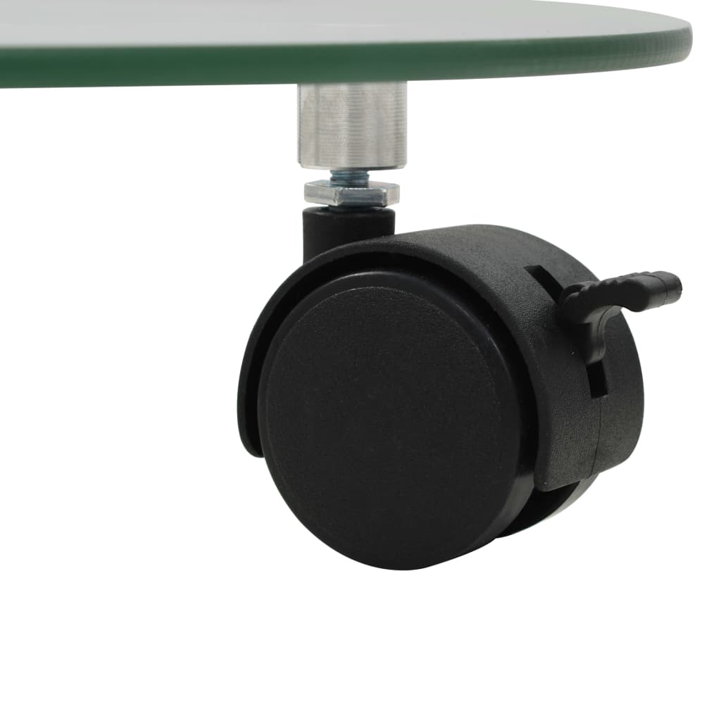 Kolica za biljke 4 kom. 28 cm okruglo kaljeno staklo - number 4.