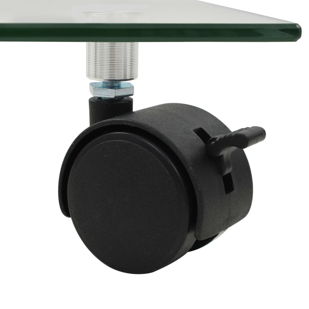 Kolica za biljke 4 kom. 35x35 cm četvrtasto kaljeno staklo - number 5.