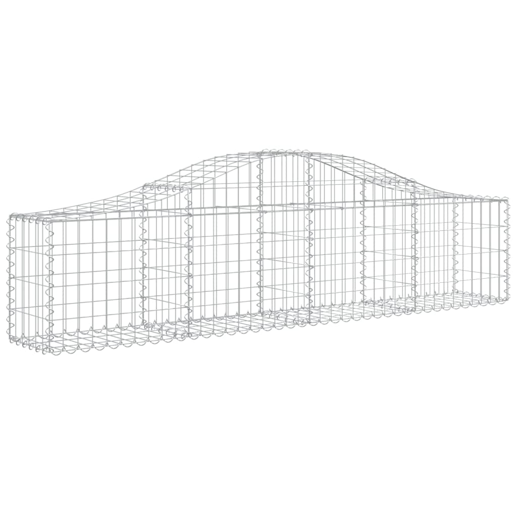 Curved gabion basket pcs. galvanized iron - 200 x 30 x 40/60 cm, 5 - number 3.