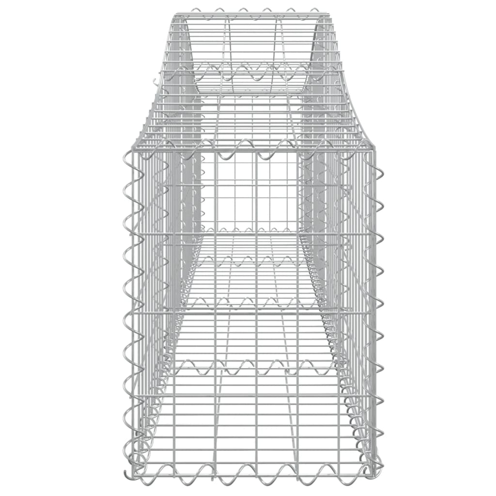 Curved gabion basket pcs. galvanized iron - 200 x 30 x 40/60 cm, 5 - number 5.